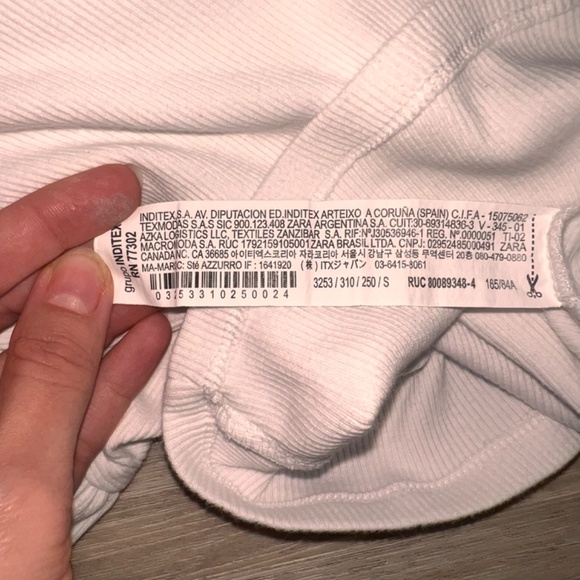 Zara basic top white - Picture 3 of 5